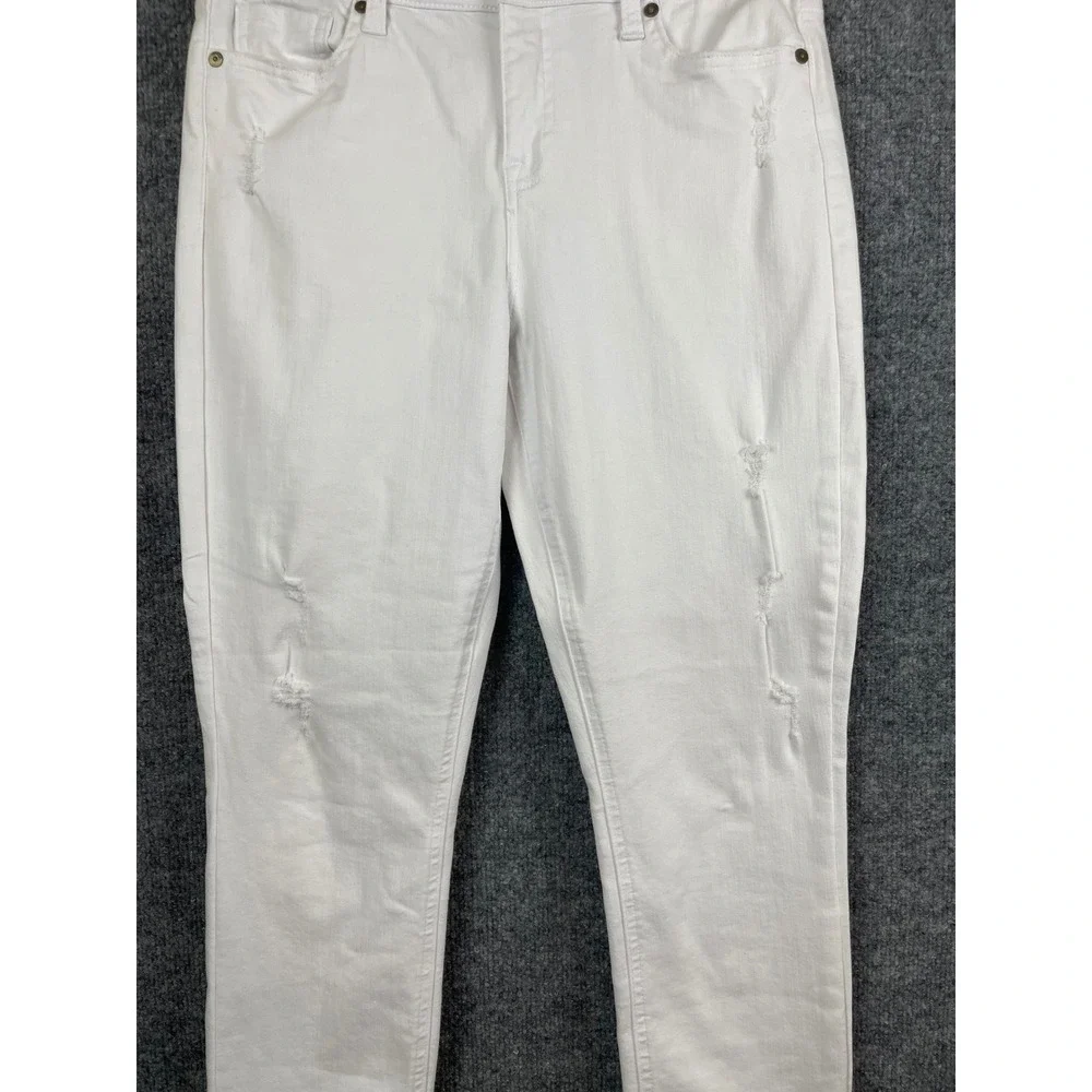 Pistola Skinny Jeans Women 29 White‎ Excellent Distressed Denim Pants